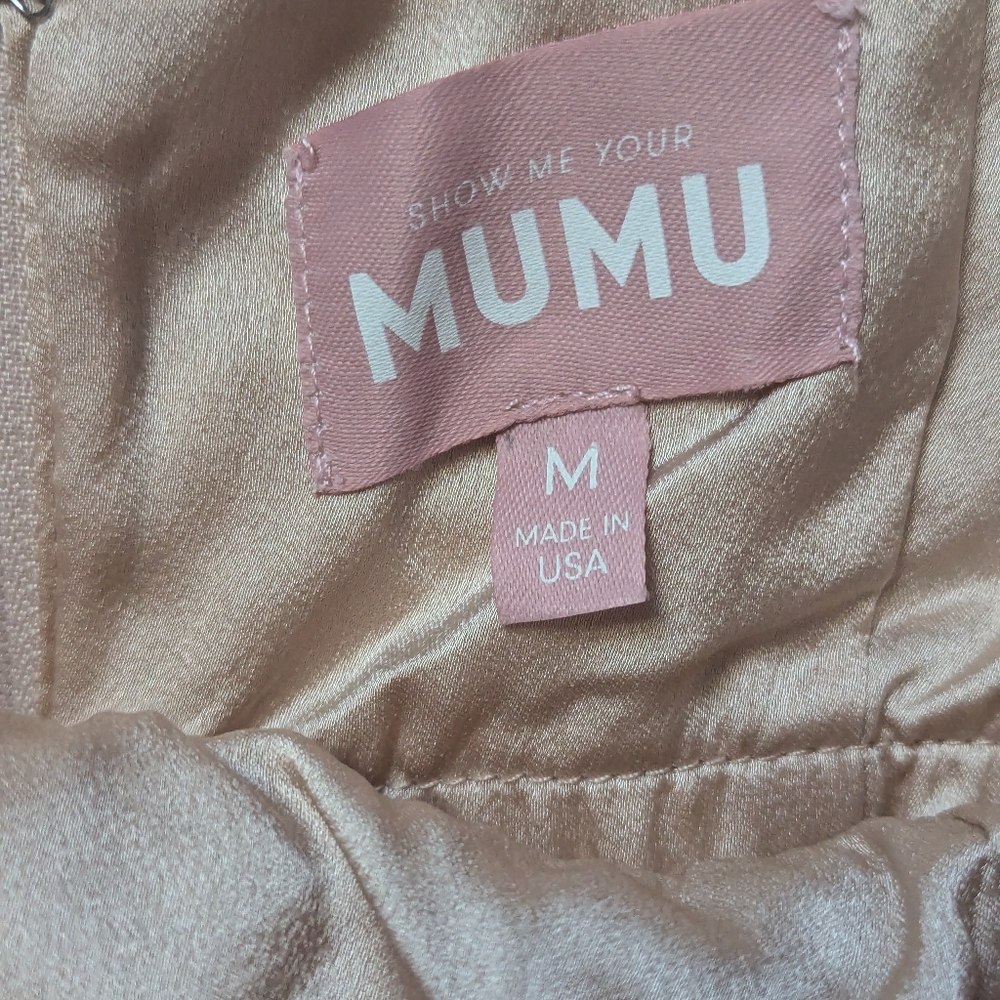 NWOT Show Me Your Mumu Stephanie Dress in Champagne 3D Floral - Picture 8 of 14